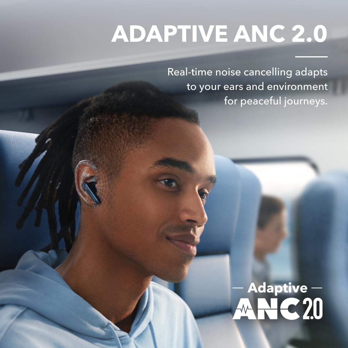 Soundcore by Anker Liberty 4 NC Wireless Earbuds Adaptive Noise Cancelling Hi-Res Sound 50H Battery Bluetooth 5.3