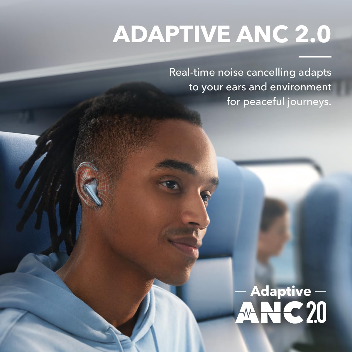 Soundcore by Anker Liberty 4 NC Wireless Earbuds Adaptive Noise Cancelling Hi-Res Sound 50H Battery Bluetooth 5.3