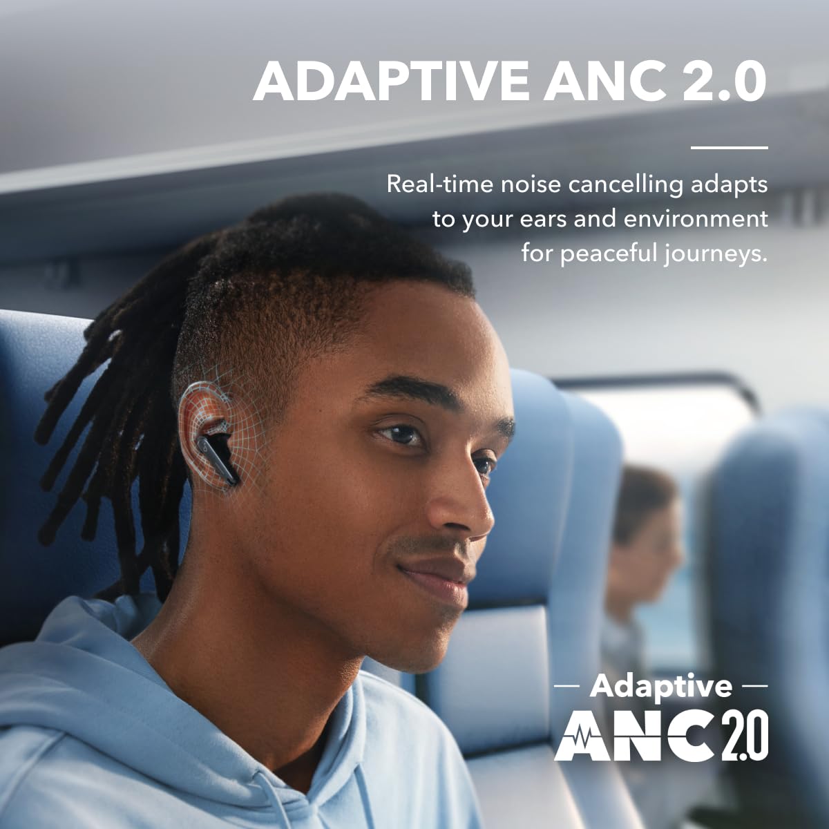Soundcore by Anker Liberty 4 NC Wireless Earbuds Adaptive Noise Cancelling Hi-Res Sound 50H Battery Bluetooth 5.3