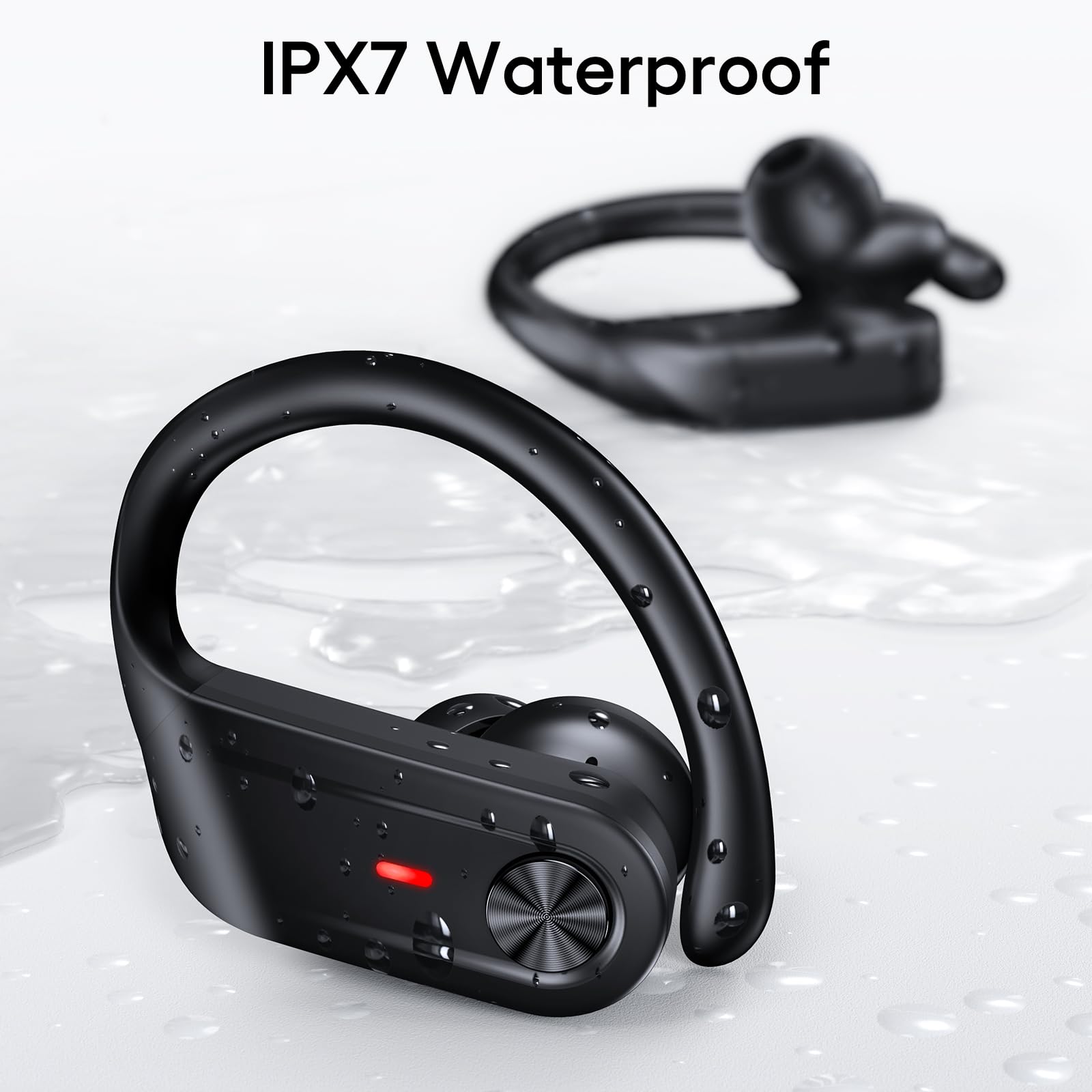 Hybrid Active Noise Cancelling Wireless Earbuds 80H Playtime Hi Res Stereo Bluetooth Sports Earbuds