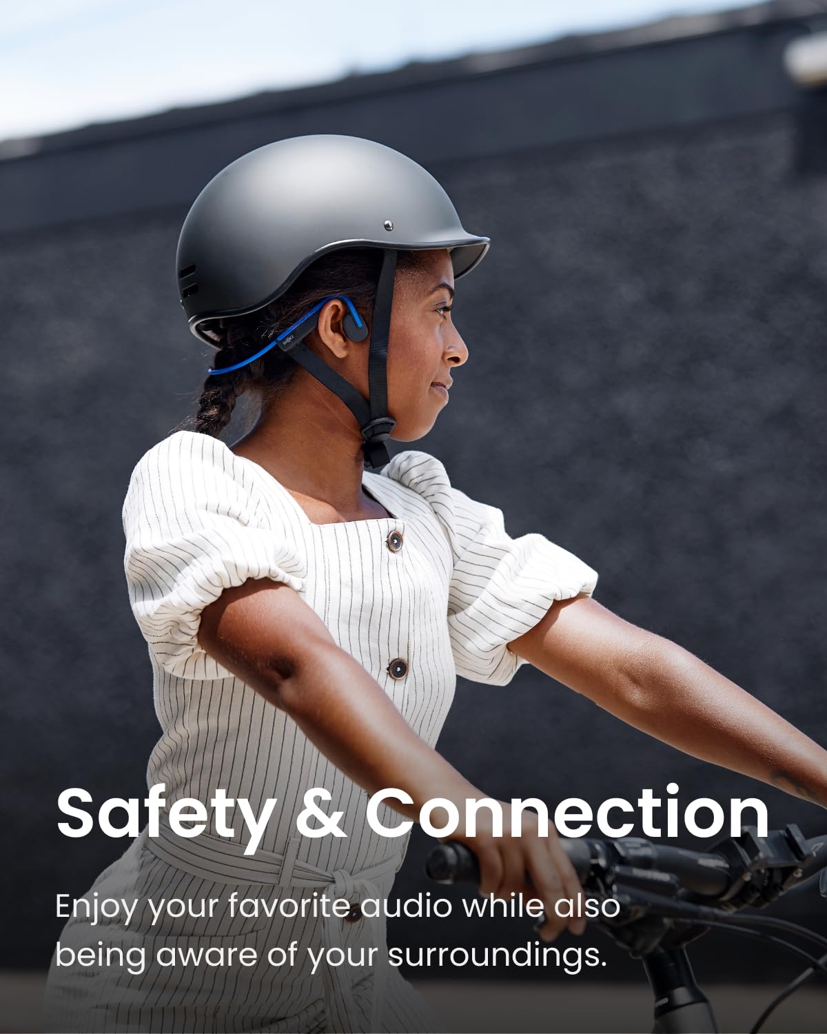 Shokz OpenMove Open Ear Bluetooth Bone Conduction Sport Headphones Sweatproof Grey