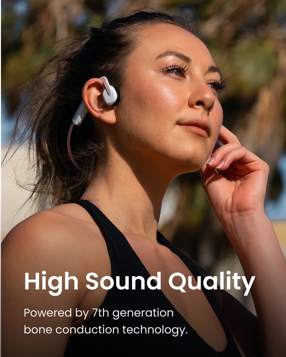 Shokz OpenMove Open Ear Bluetooth Bone Conduction Sport Headphones Sweatproof Grey