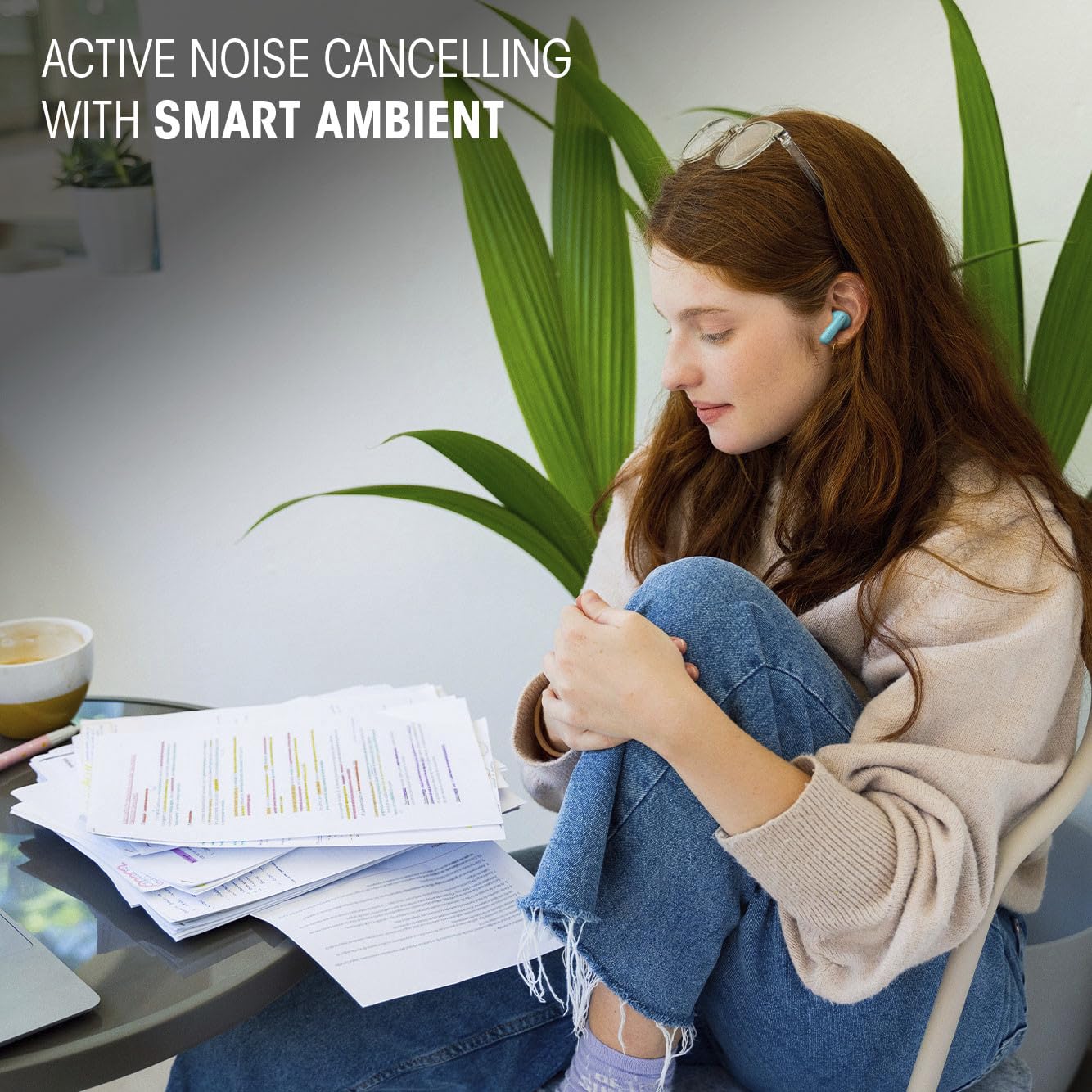 JBL Vibe Beam 2 True Wireless Noise Cancelling Earbuds Pure Bass Sound 40H Playback IP54 Black