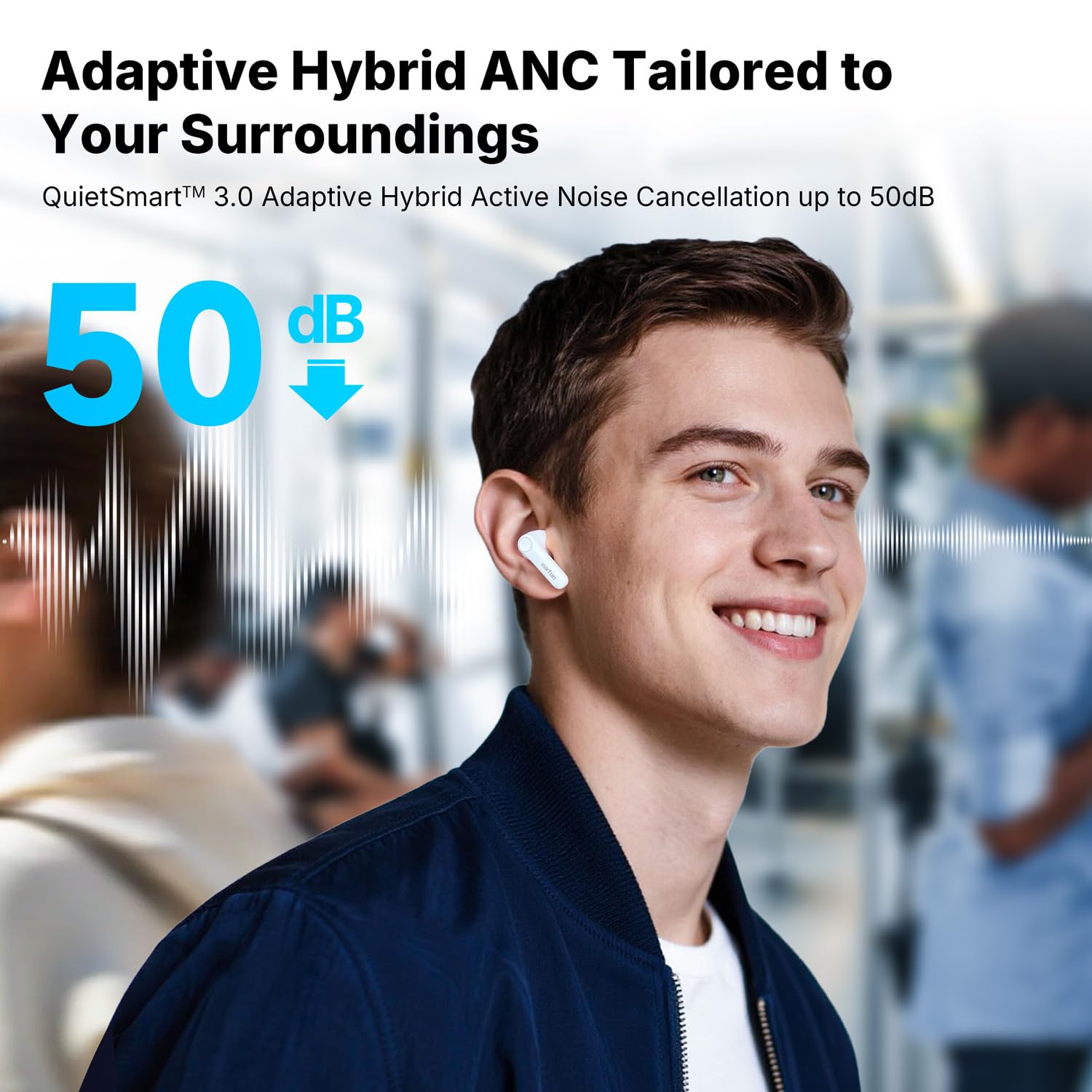 EarFun Air Pro 4+ Adaptive Noise Cancelling Wireless Earbuds Qualcomm aptX Lossless Dual Drivers 54H Bluetooth 6.0