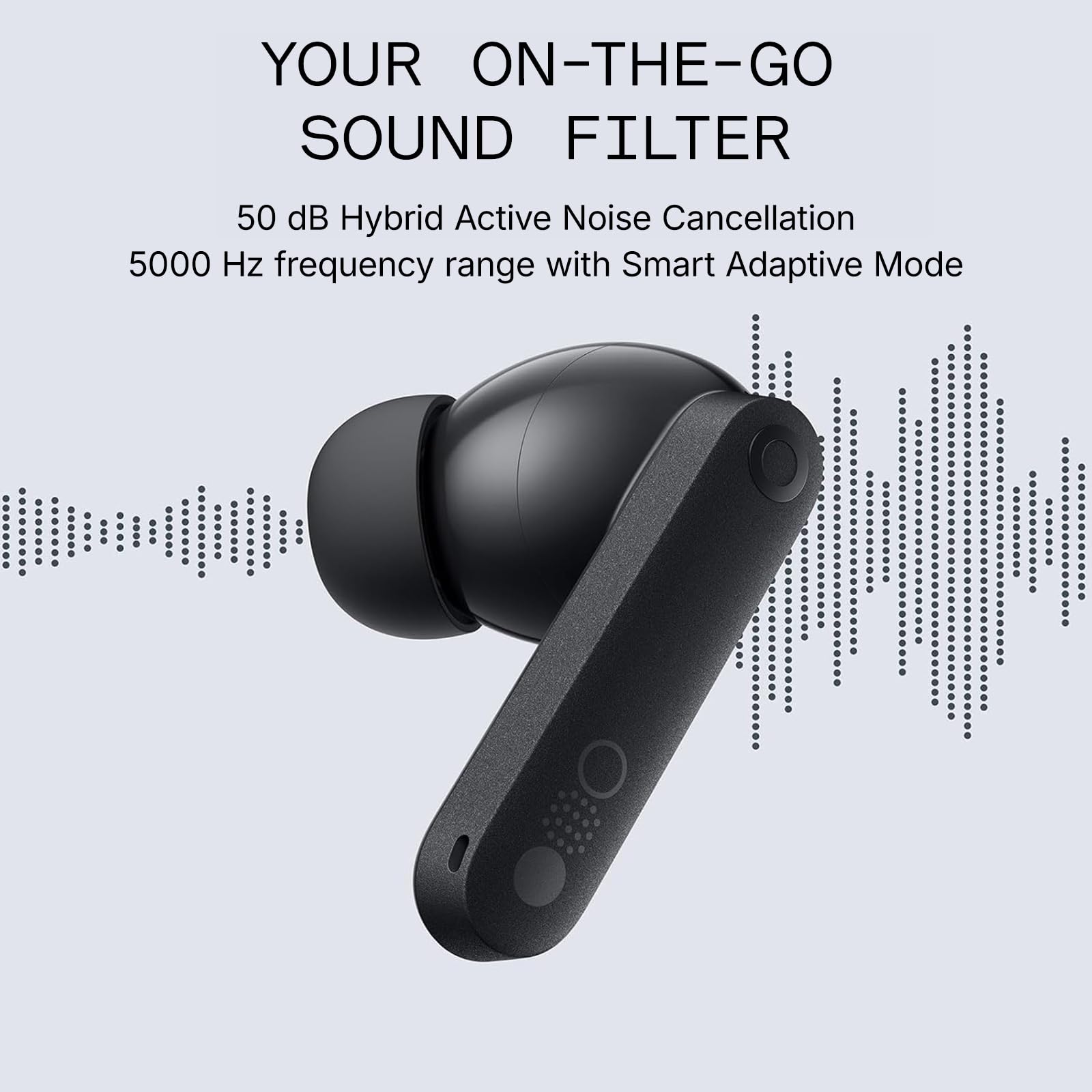 CMF Buds Pro 2 Wireless Earbuds Hybrid Noise Cancelling Bluetooth 5.3 LDAC 43H Playtime Dark Grey