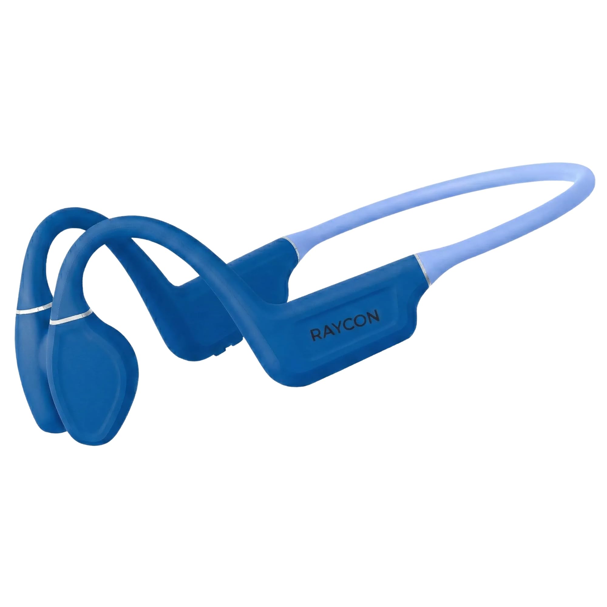 Raycon Everyday Bone Conduction Bluetooth Open Ear Running Headphones Sweat Water Resistant 13H Playtime Gray