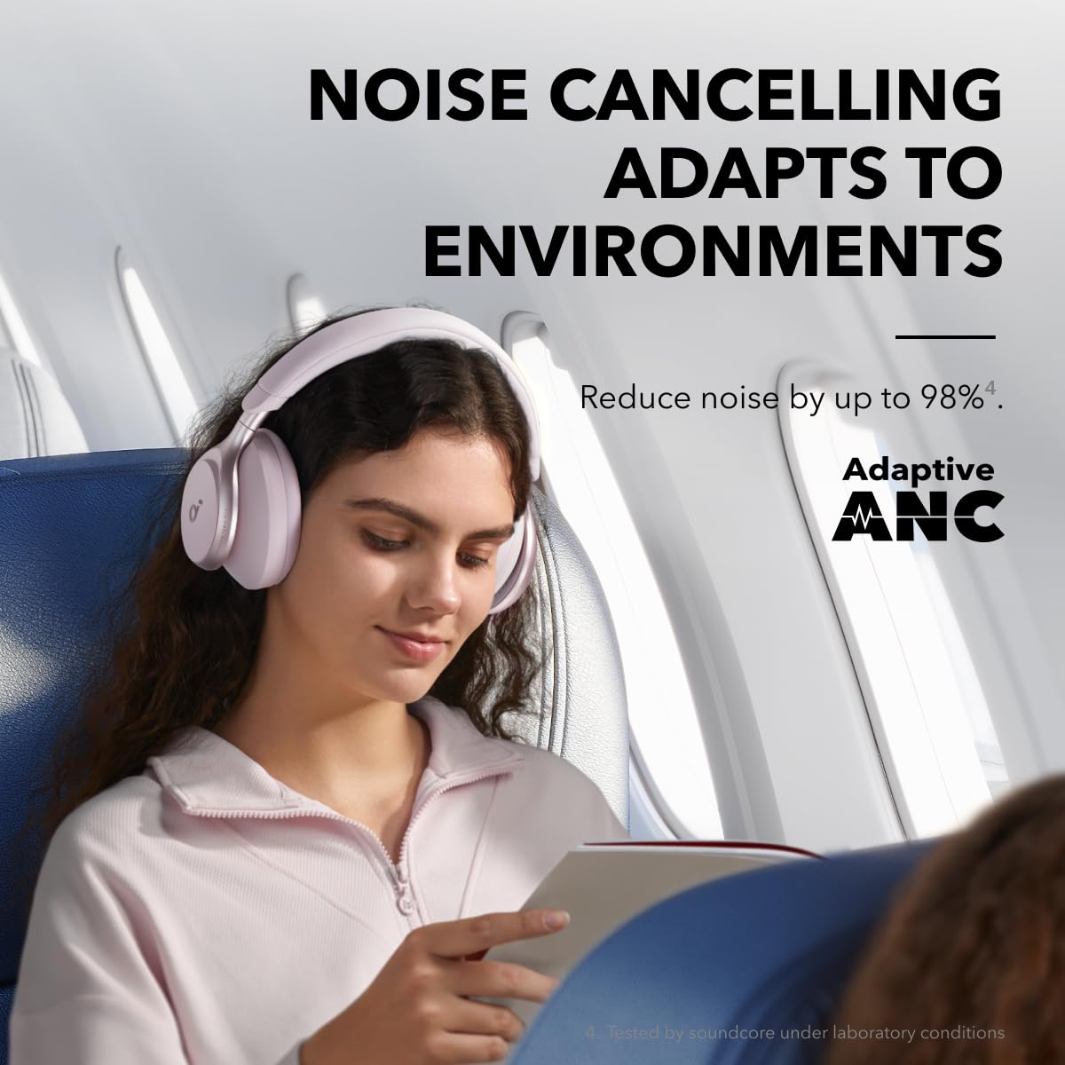 Soundcore by Anker Space One Active Noise Cancelling Headphones LDAC Hi Res Bluetooth 5.3 40H ANC
