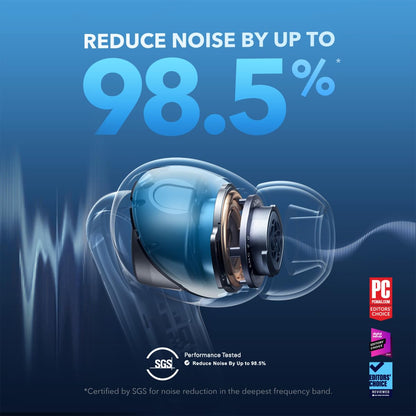 Soundcore by Anker Liberty 4 NC Wireless Earbuds Adaptive Noise Cancelling Hi-Res Sound 50H Battery Bluetooth 5.3