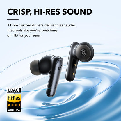 Soundcore by Anker Liberty 4 NC Wireless Earbuds Adaptive Noise Cancelling Hi-Res Sound 50H Battery Bluetooth 5.3