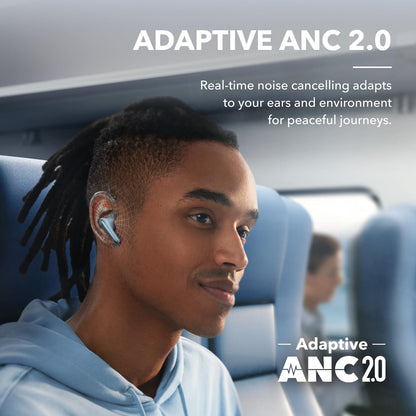 Soundcore by Anker Liberty 4 NC Wireless Earbuds Adaptive Noise Cancelling Hi-Res Sound 50H Battery Bluetooth 5.3