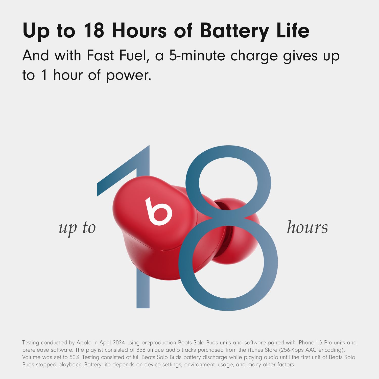 Beats Solo Buds Wireless Bluetooth Earbuds 18H Battery Life Matte Black