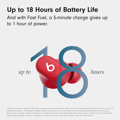 Beats Solo Buds Wireless Bluetooth Earbuds 18H Battery Life Matte Black