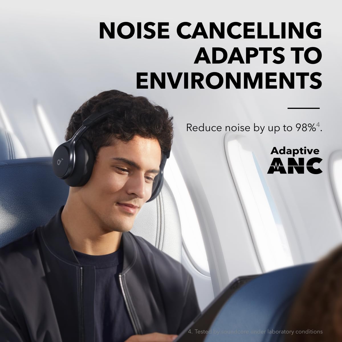 Soundcore by Anker Space One Active Noise Cancelling Headphones LDAC Hi Res Bluetooth 5.3 40H ANC