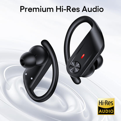 Hybrid Active Noise Cancelling Wireless Earbuds 80H Playtime Hi Res Stereo Bluetooth Sports Earbuds