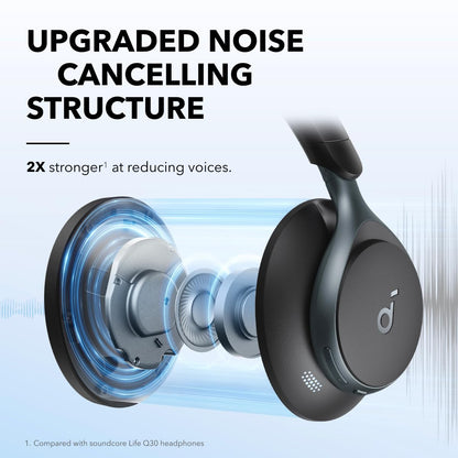 Soundcore by Anker Space One Active Noise Cancelling Headphones LDAC Hi Res Bluetooth 5.3 40H ANC