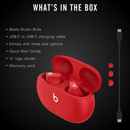 Beats Studio Buds True Wireless Noise Cancelling Earbuds IPX4 Sweat Resistant Black