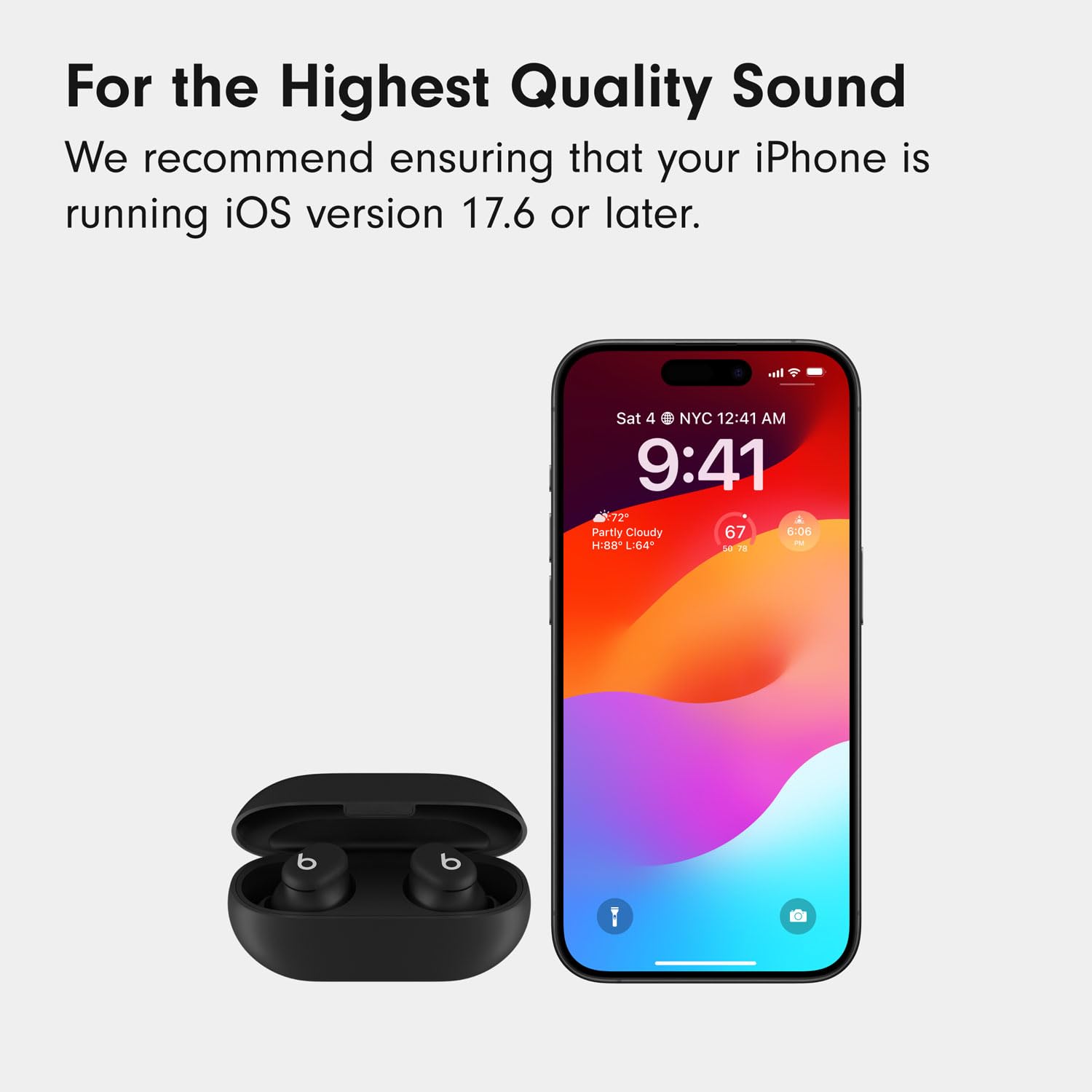 Beats Solo Buds Wireless Bluetooth Earbuds 18H Battery Life Matte Black