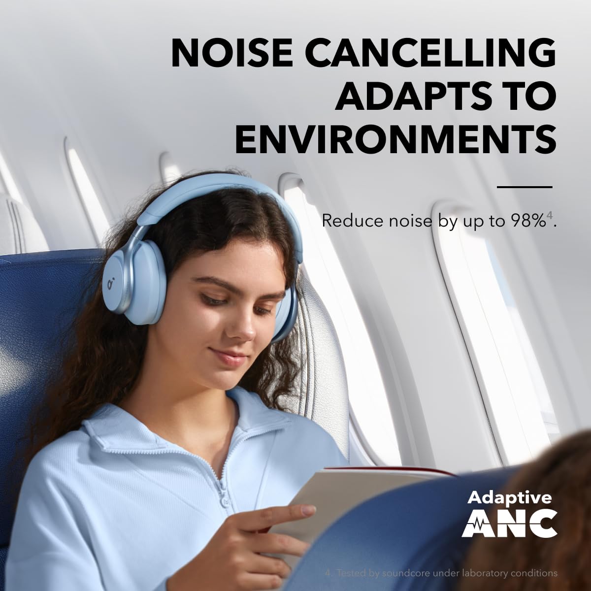 Soundcore by Anker Space One Active Noise Cancelling Headphones LDAC Hi Res Bluetooth 5.3 40H ANC