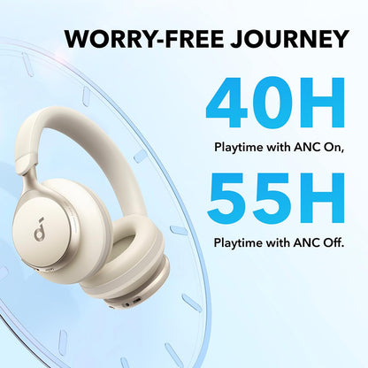 Soundcore by Anker Space One Active Noise Cancelling Headphones LDAC Hi Res Bluetooth 5.3 40H ANC