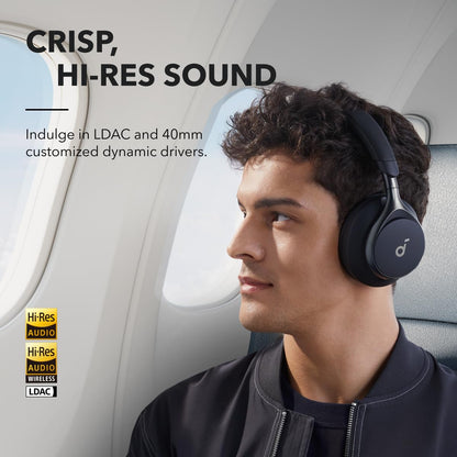 Soundcore by Anker Space One Active Noise Cancelling Headphones LDAC Hi Res Bluetooth 5.3 40H ANC