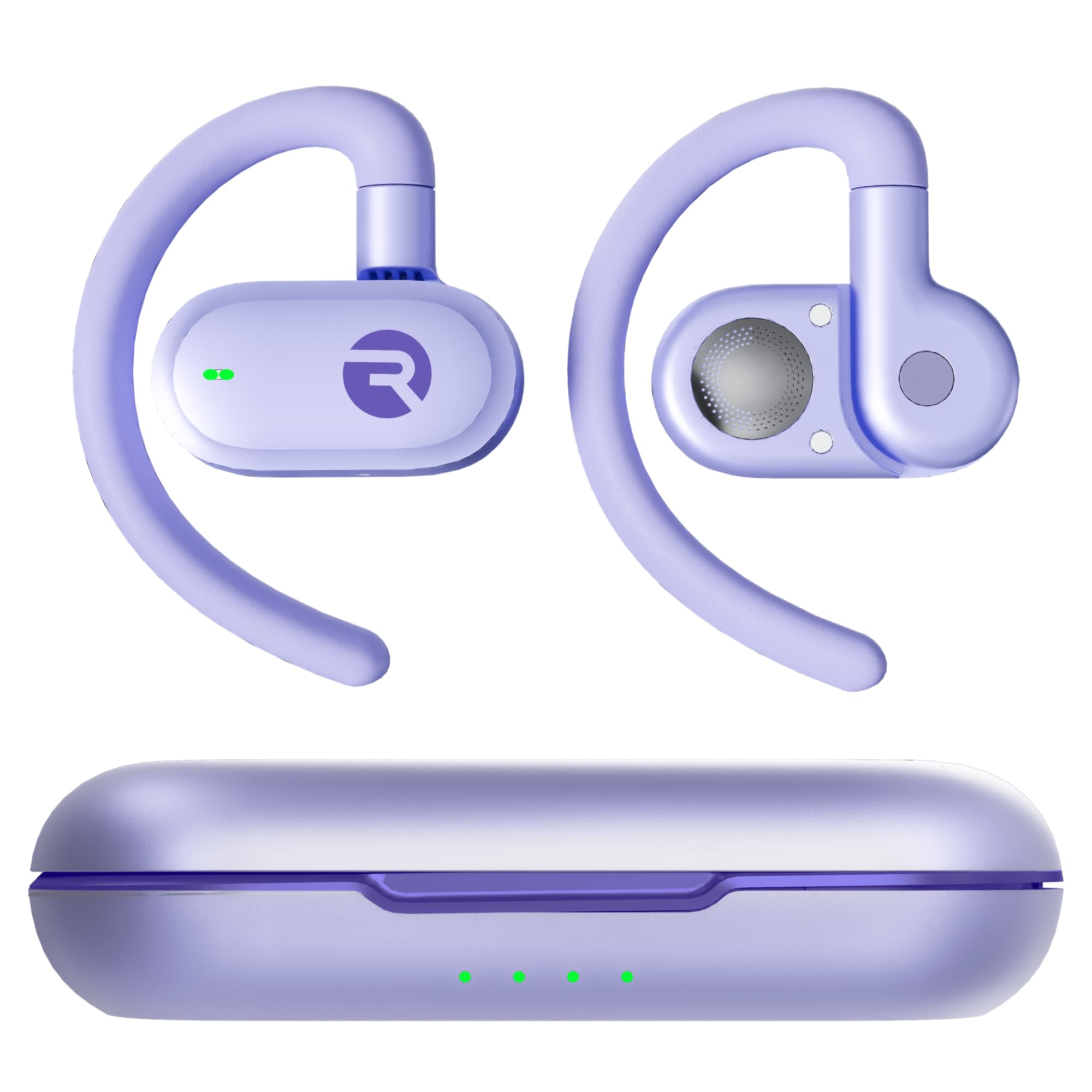 Raycon Fitness Open Ear Wireless Bluetooth Running Earbuds Sweat & Water Resistant 40H Battery Black