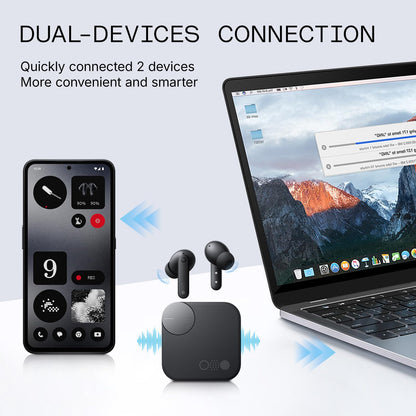 CMF Buds Pro 2 Wireless Earbuds Hybrid Noise Cancelling Bluetooth 5.3 LDAC 43H Playtime Dark Grey