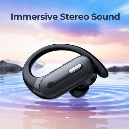 Active Noise Cancelling Wireless Earbuds Bluetooth 90H Playtime Hi Res Stereo Deep Bass Waterproof Sports Earbuds