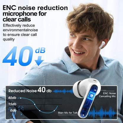 AI Translation Earbuds Real Time 164 Languages Translator Headphones 6 Modes 40H Playtime