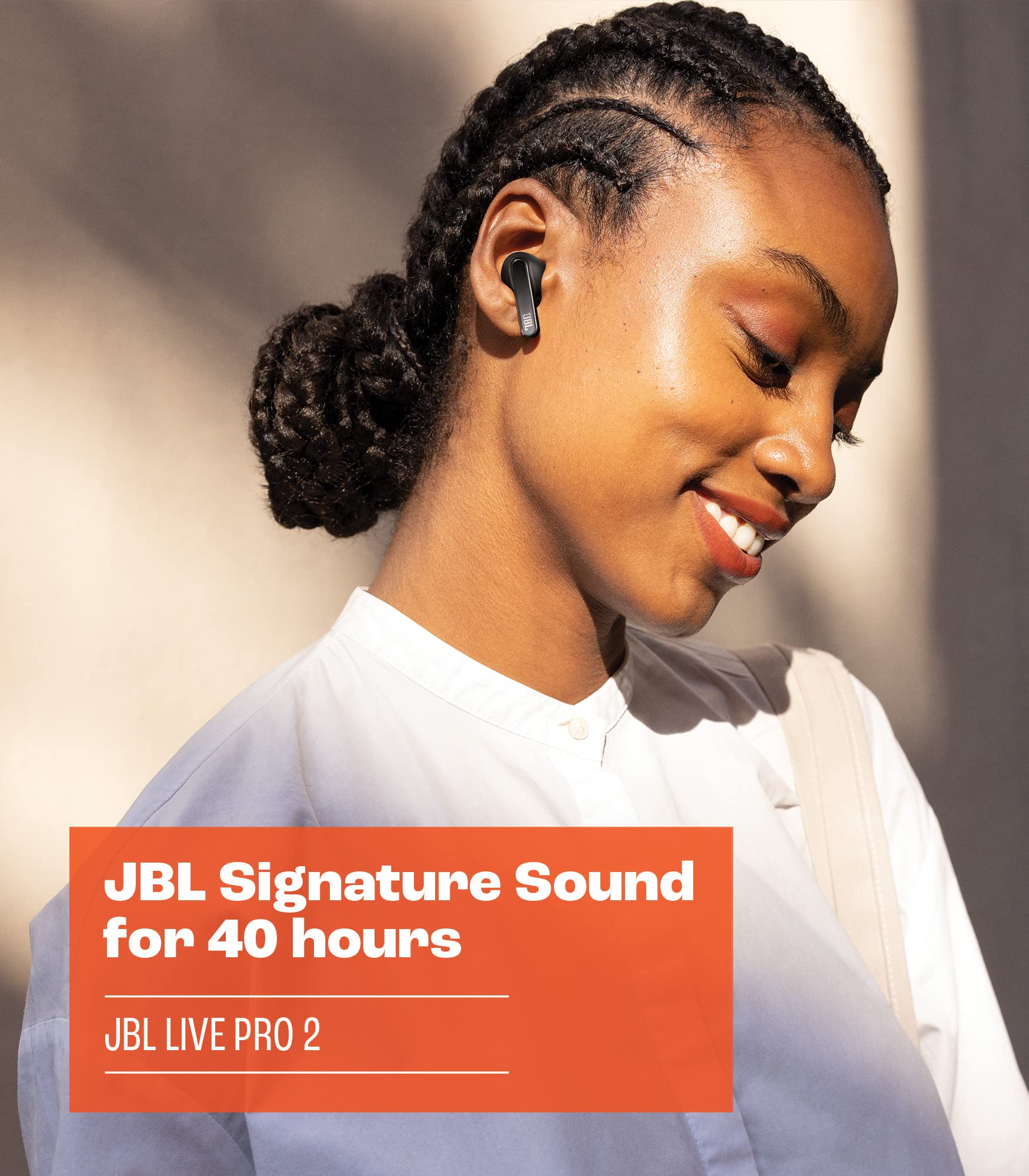 JBL Live Pro 2 True Wireless Noise Cancelling Earbuds 40H Playback Wireless Charging IPX5 Black