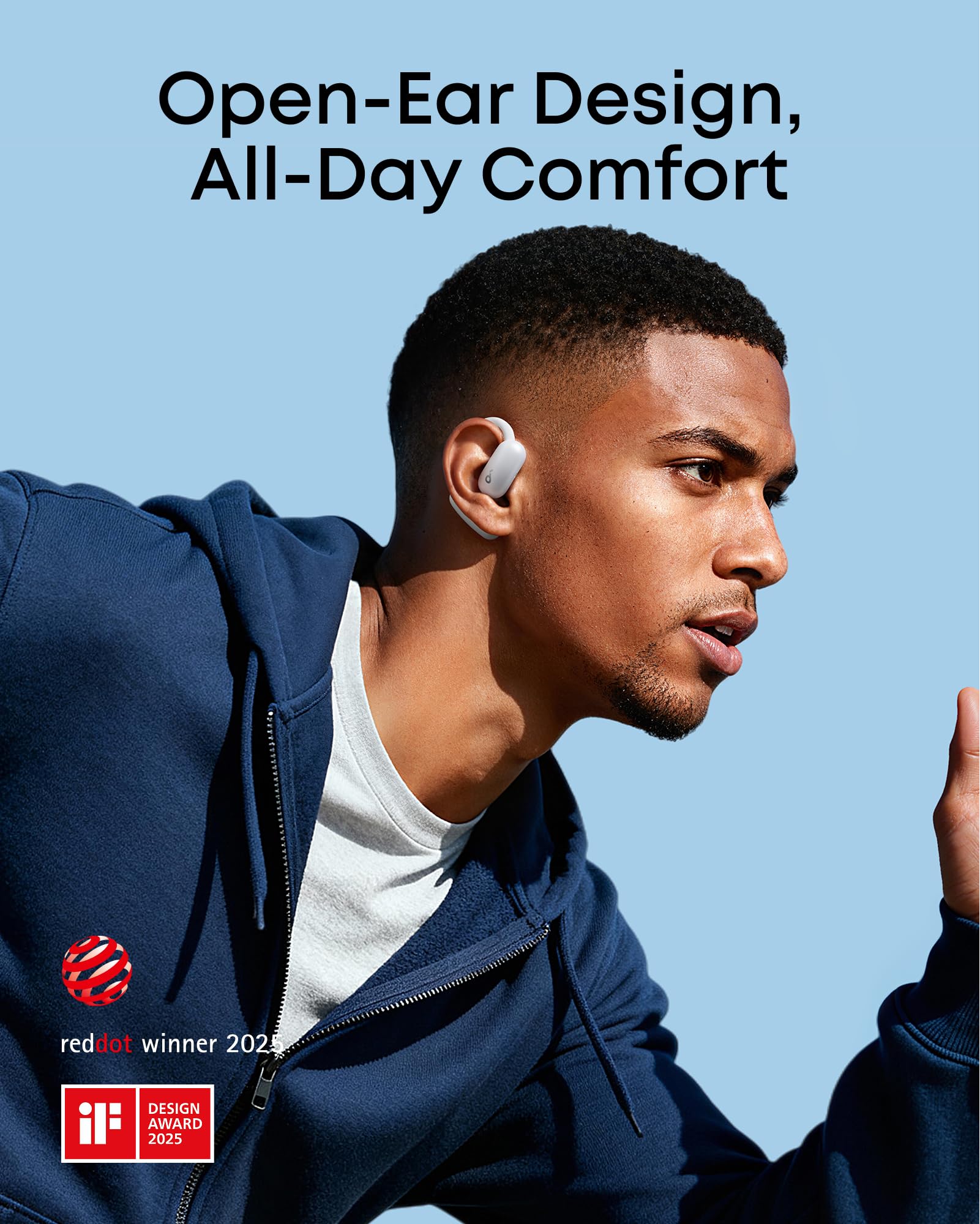 Soundcore AeroFit 2 by Anker Open Ear Headphones Real Time Translation 42H Playtime Hi Res IP55